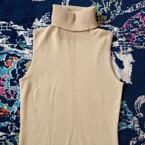 BCBG MaxAzria Cashmere Turtleneck Sweater Vest